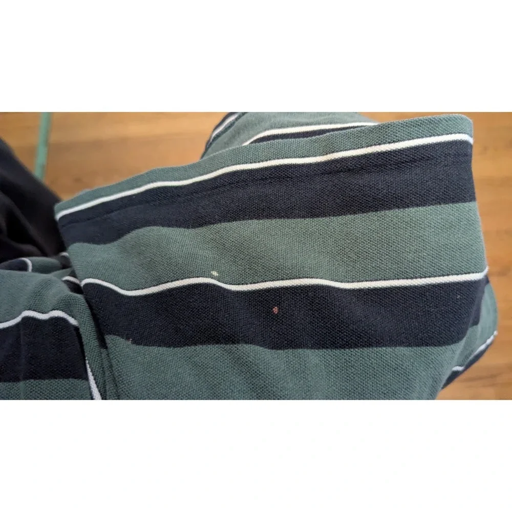 Polo Sport Rugby Shirt Men's Medium Multicolor Striped Long Sleeve Polo